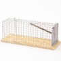 Drahtkäfig-Rattenfalle: Lebendfalle aus Draht und Holz, robust und einfach zu bedienen.