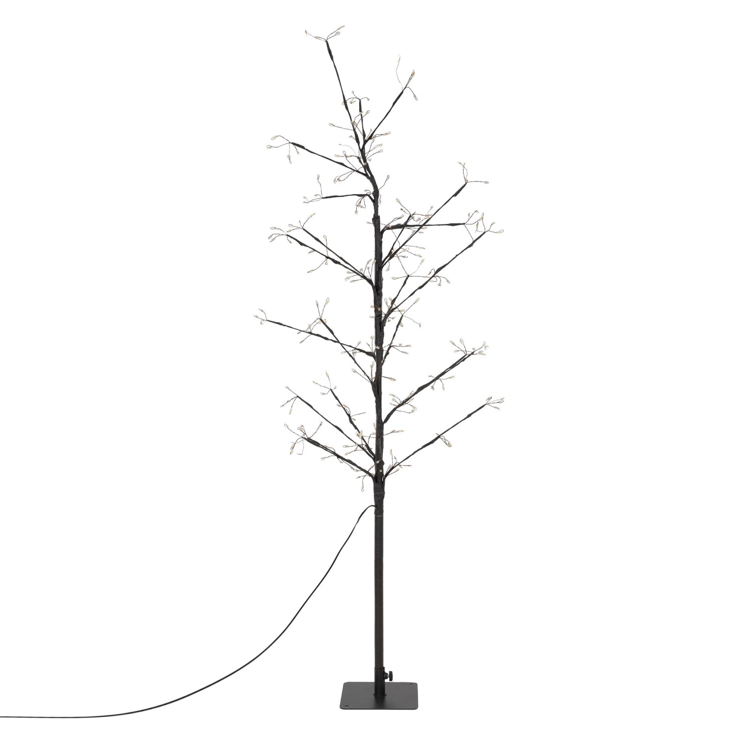 ECD Germany LED-Baum 120 cm 240 Warmweißen LEDs Lichterbaum mit Timer