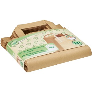 Kompostbeutel mit Tragegriff 10 l Kraftpapier 10 Stück