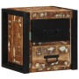 vidaXL Nachttische 2 Stk Mehrfarbig 40x35x40 cm Altholz Massivholz 4015956_4