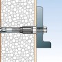 Fischer Thermax 10/140 Dübel zur wärmebrückenfreien Befestigung in gedämmter Fassade.