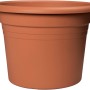 Terracottafarbener Florus Pflanztopf Cilindro, Ø 47 cm, aus recyceltem Kunststoff.