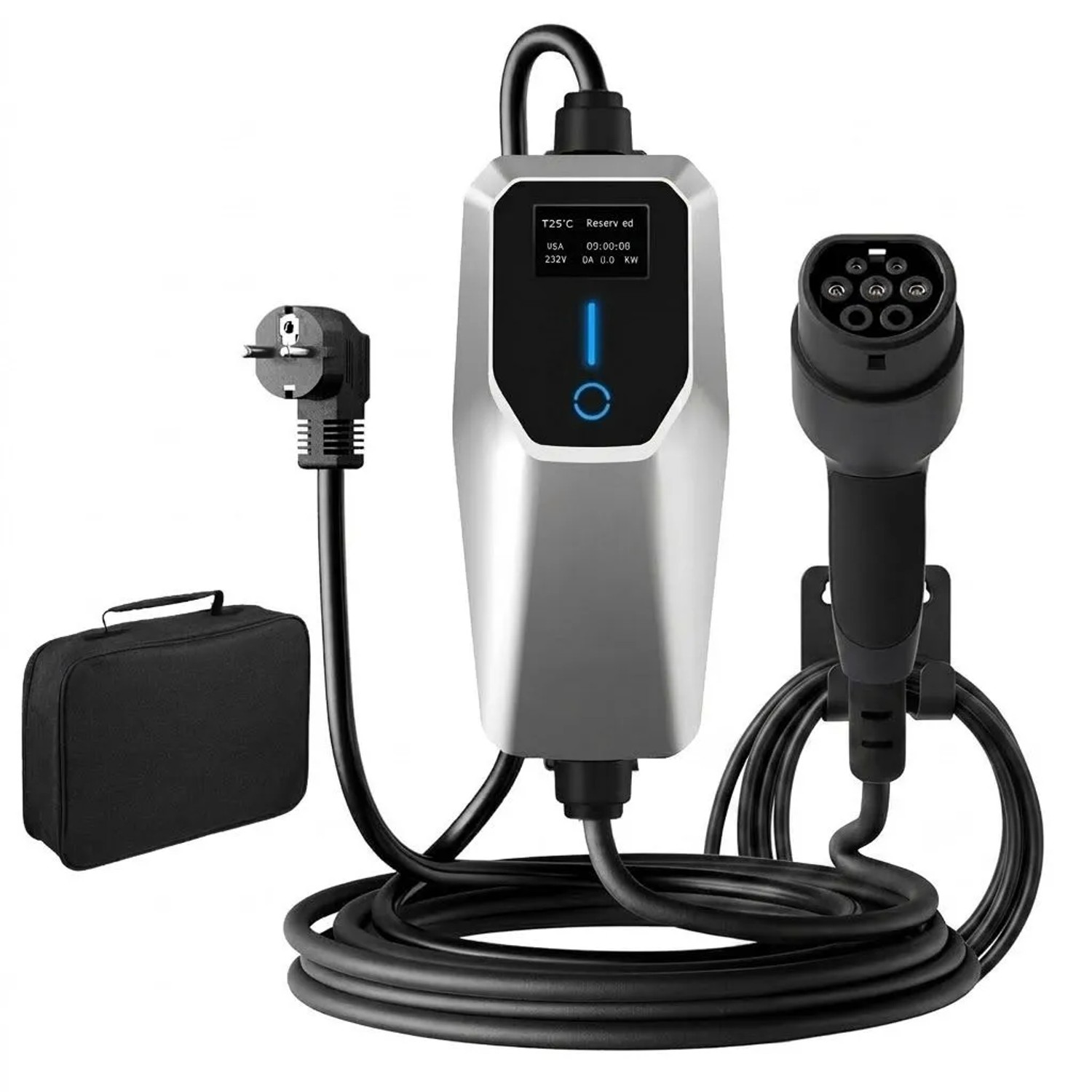 Junsun Typ 2 1P 6A To 16A 3.5Kw 4M Ev Ladegerät Mit Tasche Für TESLA VW Unter Anderem