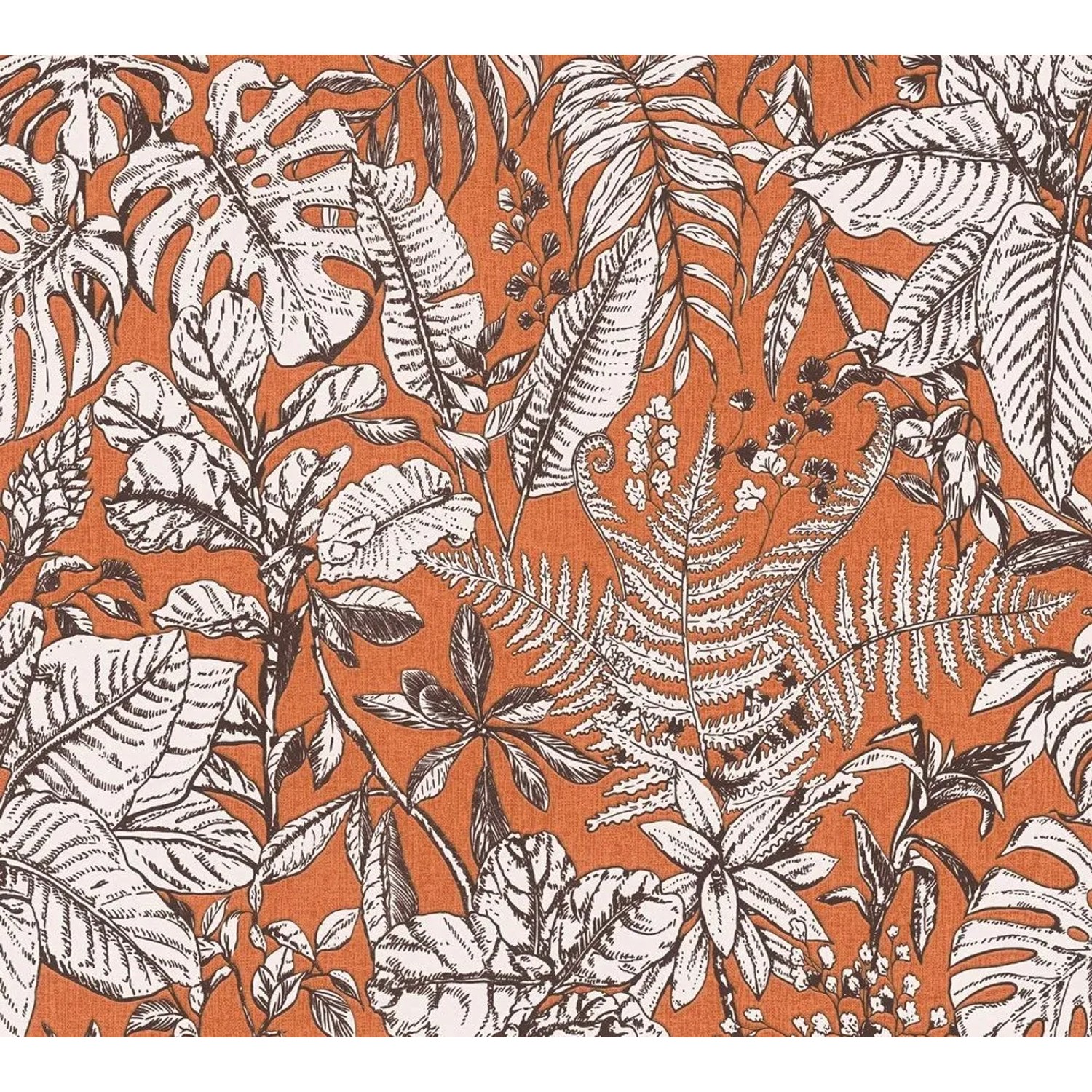 Tadessi Tapete Floral M1-No.1355 Vliestapete in Orange