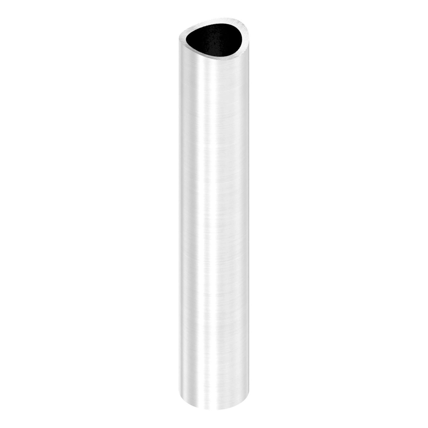FeNau Distanzhülse Edelstahl V2A L 120 mm Für Rohr Ø 42,4 mm Einseitig Ausgefräst