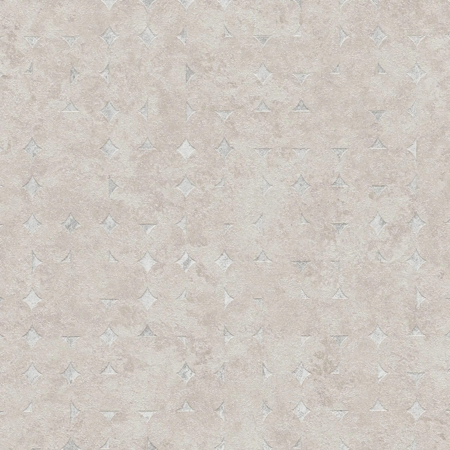 PROFHOME 396563-GU Grafik Tapete Used Look Glanzeffekt Beige Silber 0,53 m günstig online kaufen