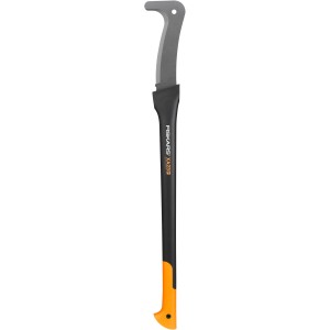 Fiskars Machete XA23 WoodXpert, Gartenscheren und Baumscheren mit gebogener Klinge und schwarzem Griff.