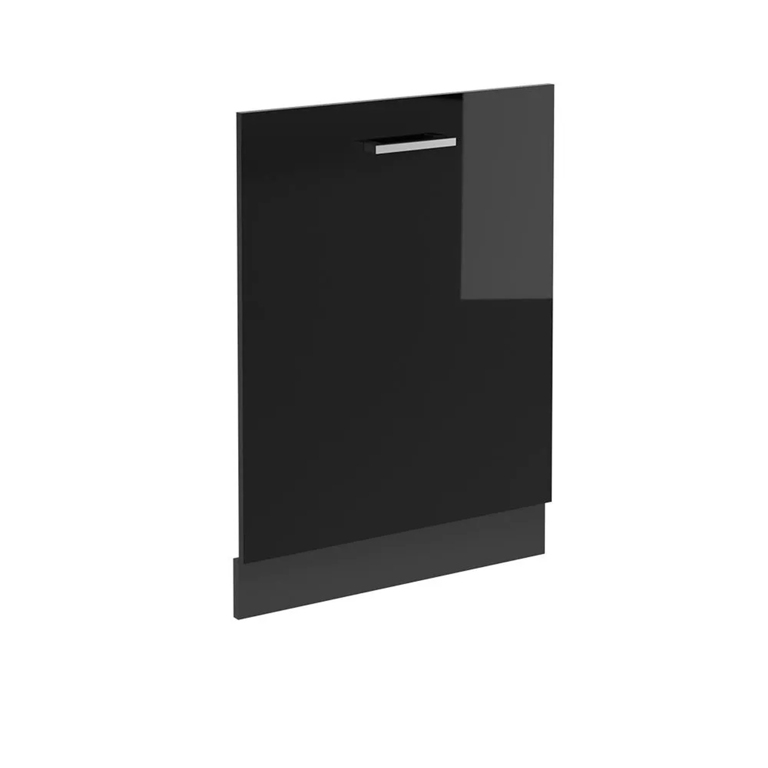 Vicco Geschirrspülblende R-Line Schwarz Hochglanz 60 cm ohne Arbeitsplatte Opt2