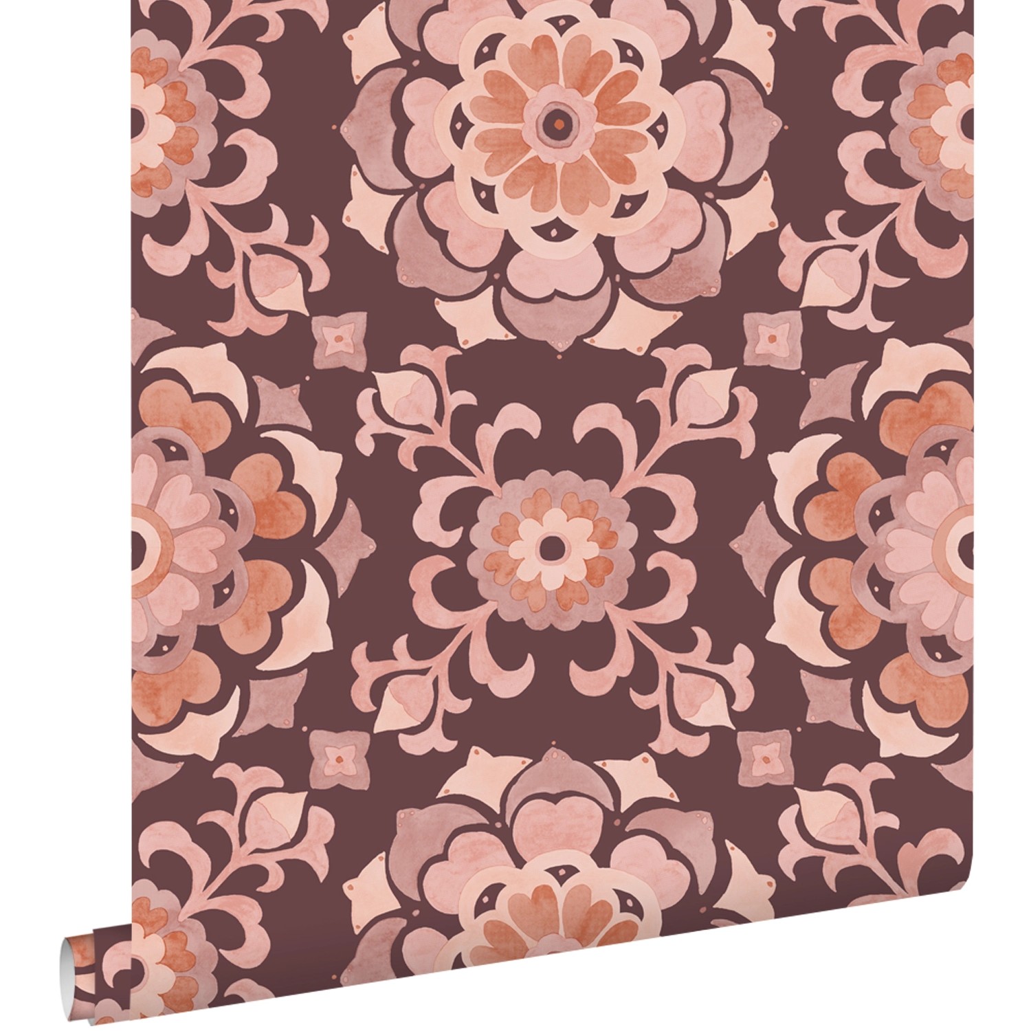 ESTAhome Tapete Fliesenmuster Lila und Rosa 50 x 900 cm günstig online kaufen