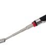 Blanko Inspektionsspiegel, ausziehbar bis 490 mm, mit gummiertem Griff und Halteclip.