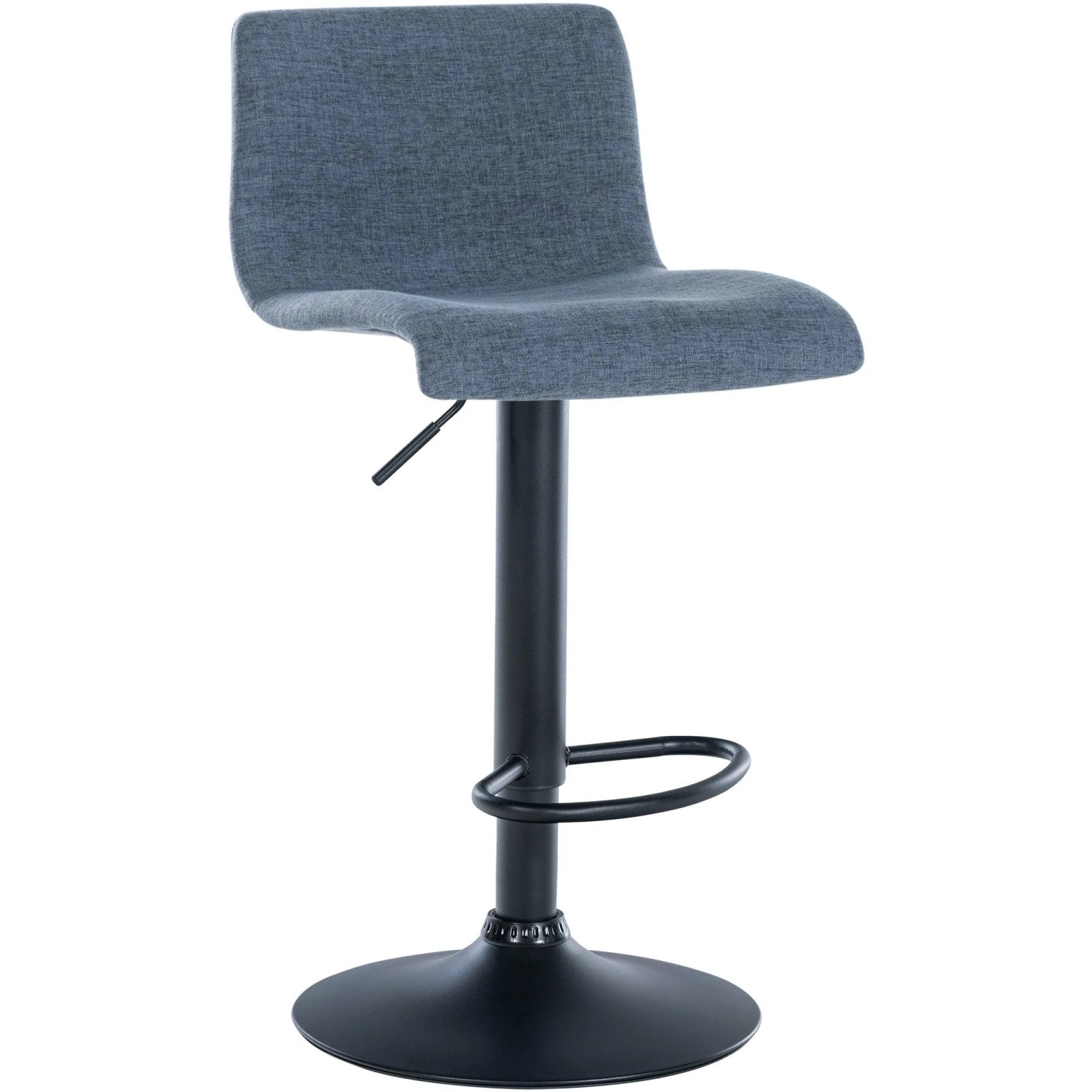 CLP Barhocker Branford blau/Stoff