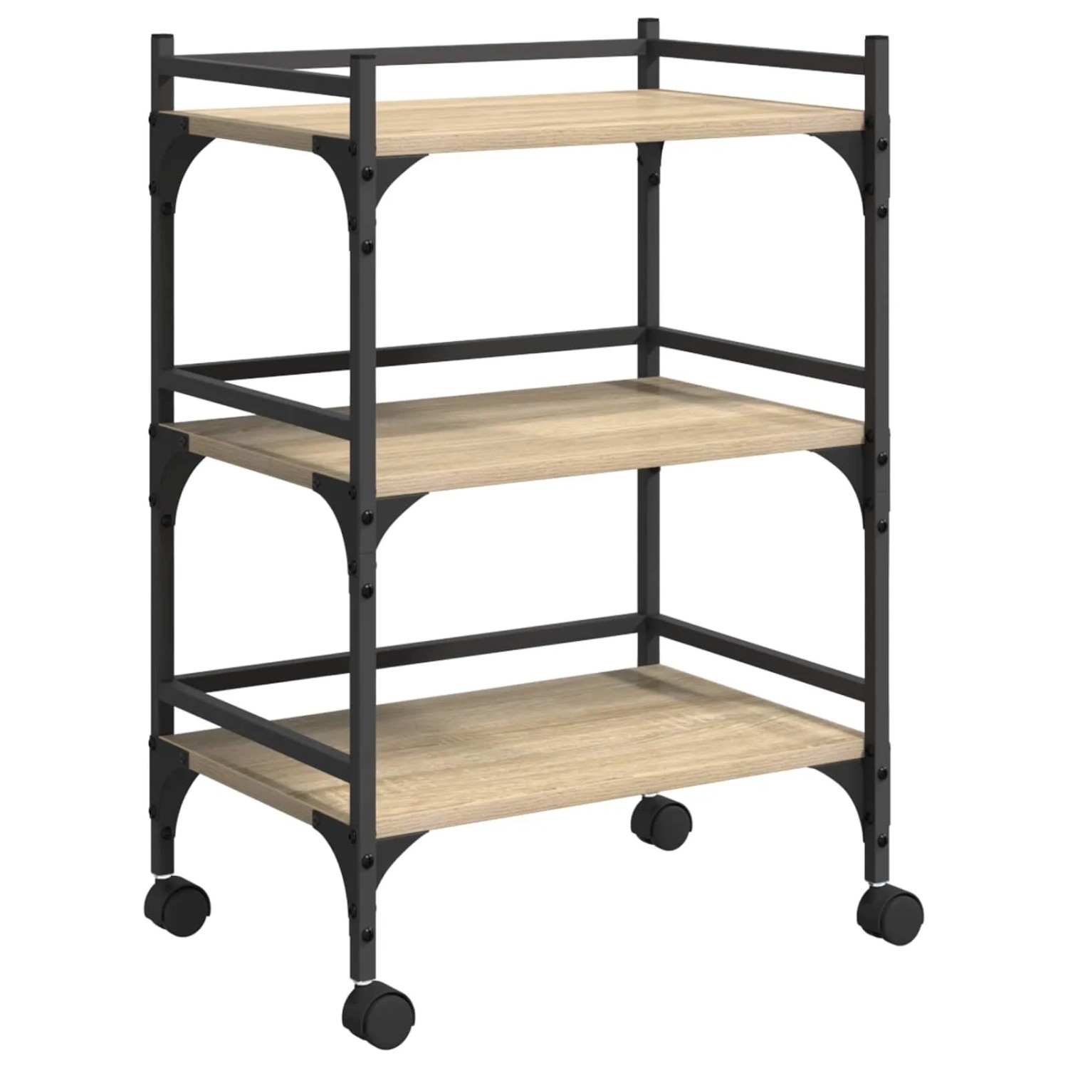 vidaXL Küchentrolley Sonoma-Eiche 50 x 35 x 75,5 cm Holzwerkstoff 883012