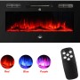 El Fuego Elektrokamin Bern 130 mit LED-Ambientelicht und Fernbedienung.