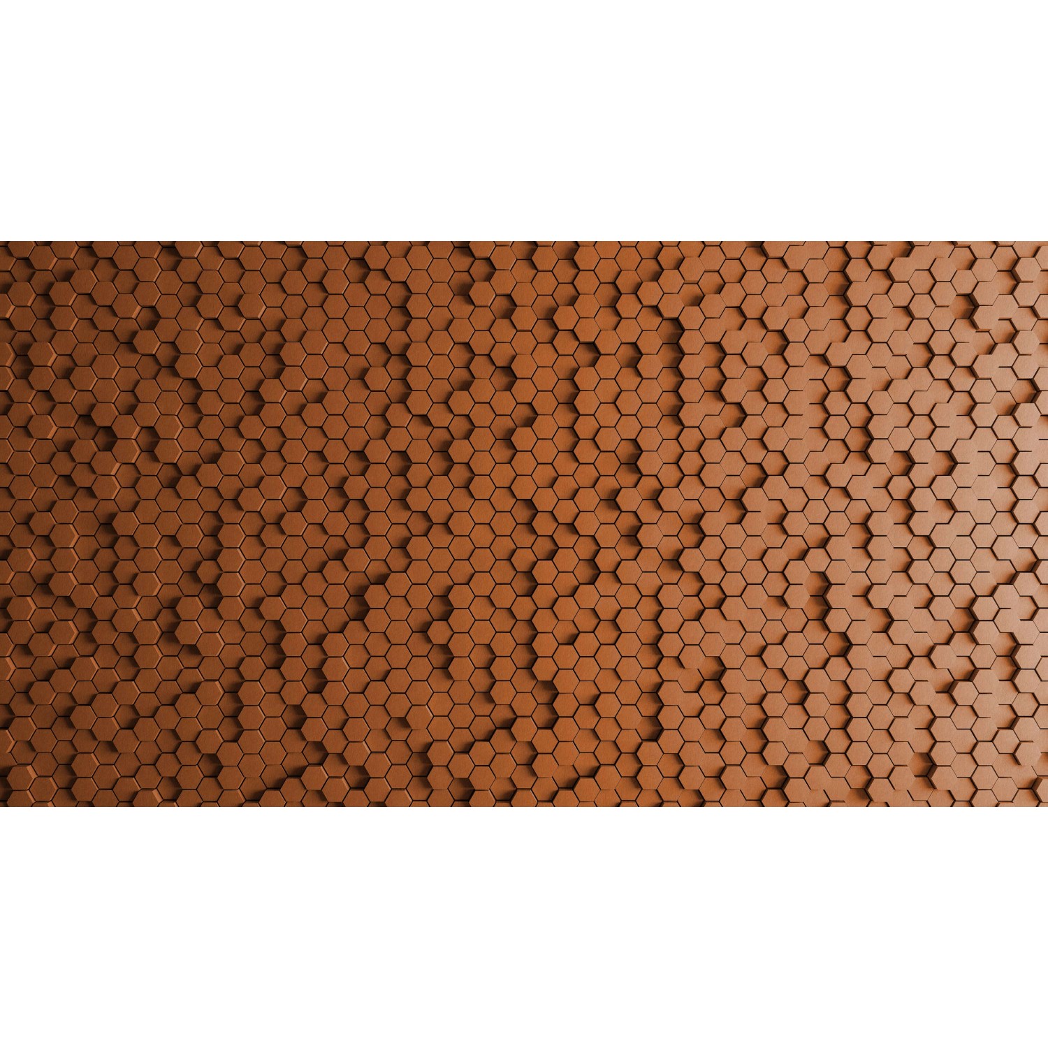 Fototapete  3D Honeycomb Orange 5,00m x 2,70m FSC®