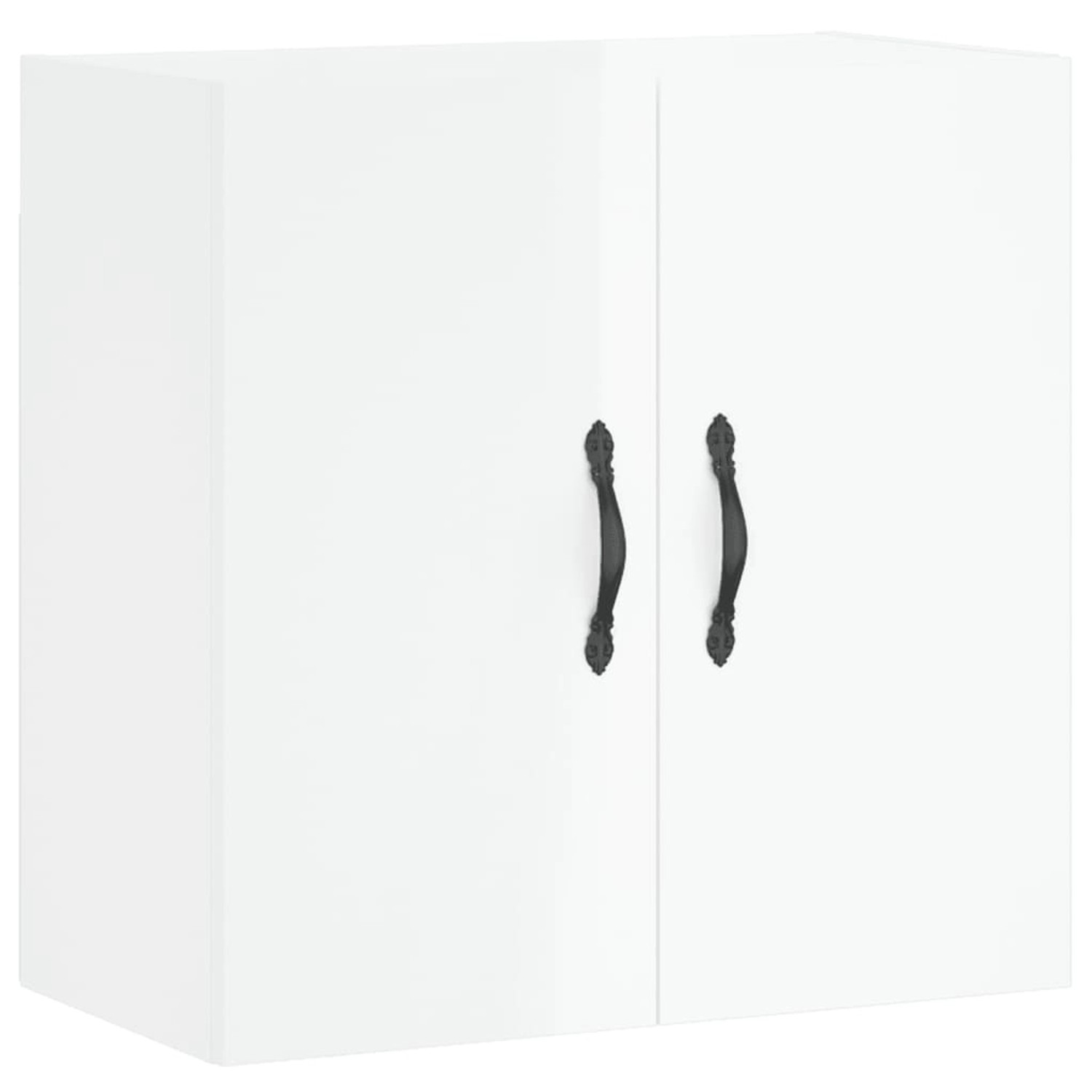 vidaXL Wandschrank Hochglanz-Weiß 60x31x60 cm Holzwerkstoff Modell 4 günstig online kaufen