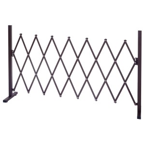 Ausziehbares MCW Absperrgitter B34, 103 cm hoch, Breite 27-207 cm, für Garten und mehr.