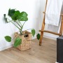 HMF 37251 Papierkorb Büro Aufbewahrungskorb Geflochten Wasserhyazinthe Eckig 25 x 25 x 30 cm_6