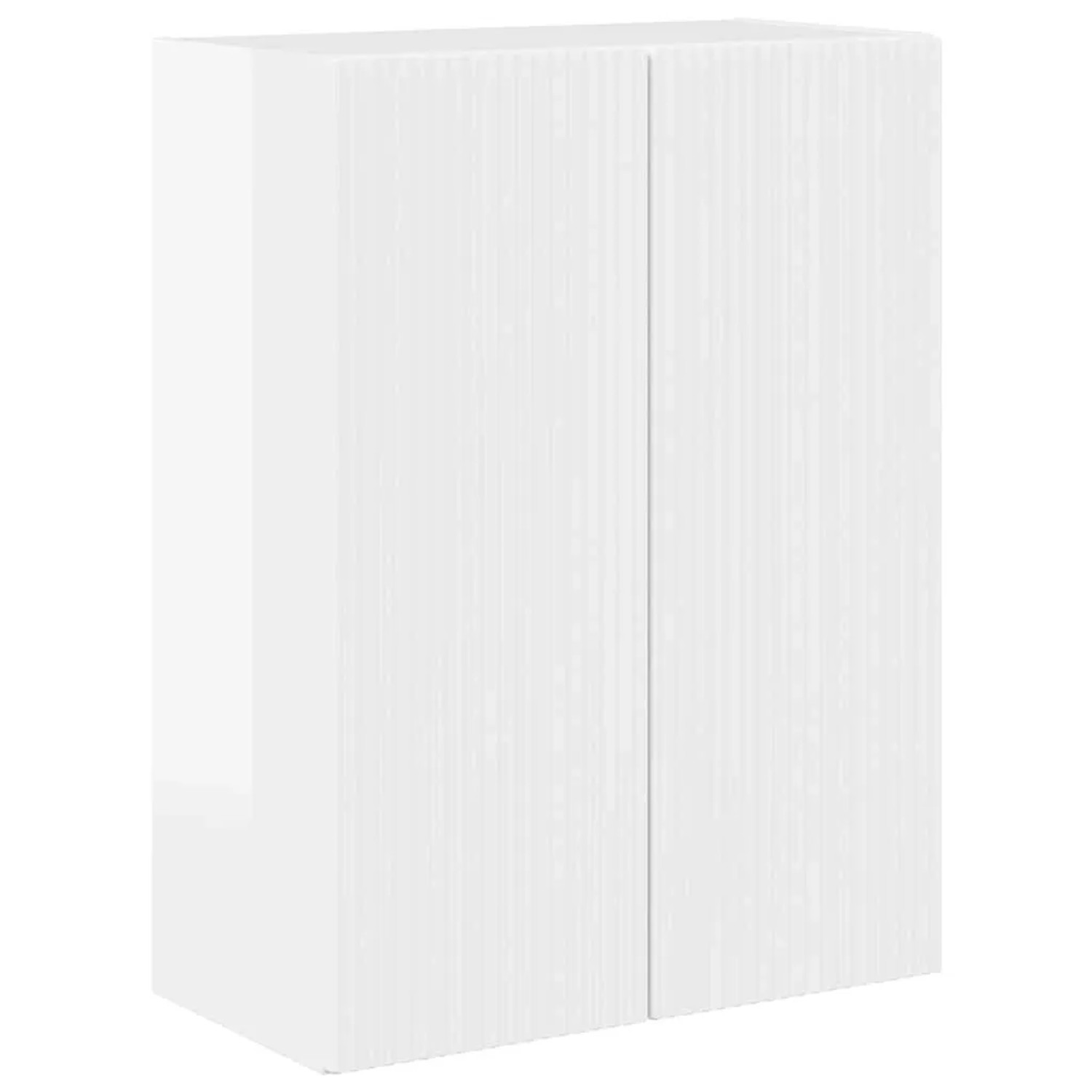 vidaXL TV-Wandschrank Hochglanz Weiß 59,5 x 31 x 80 cm Holzwerkstoff 892363