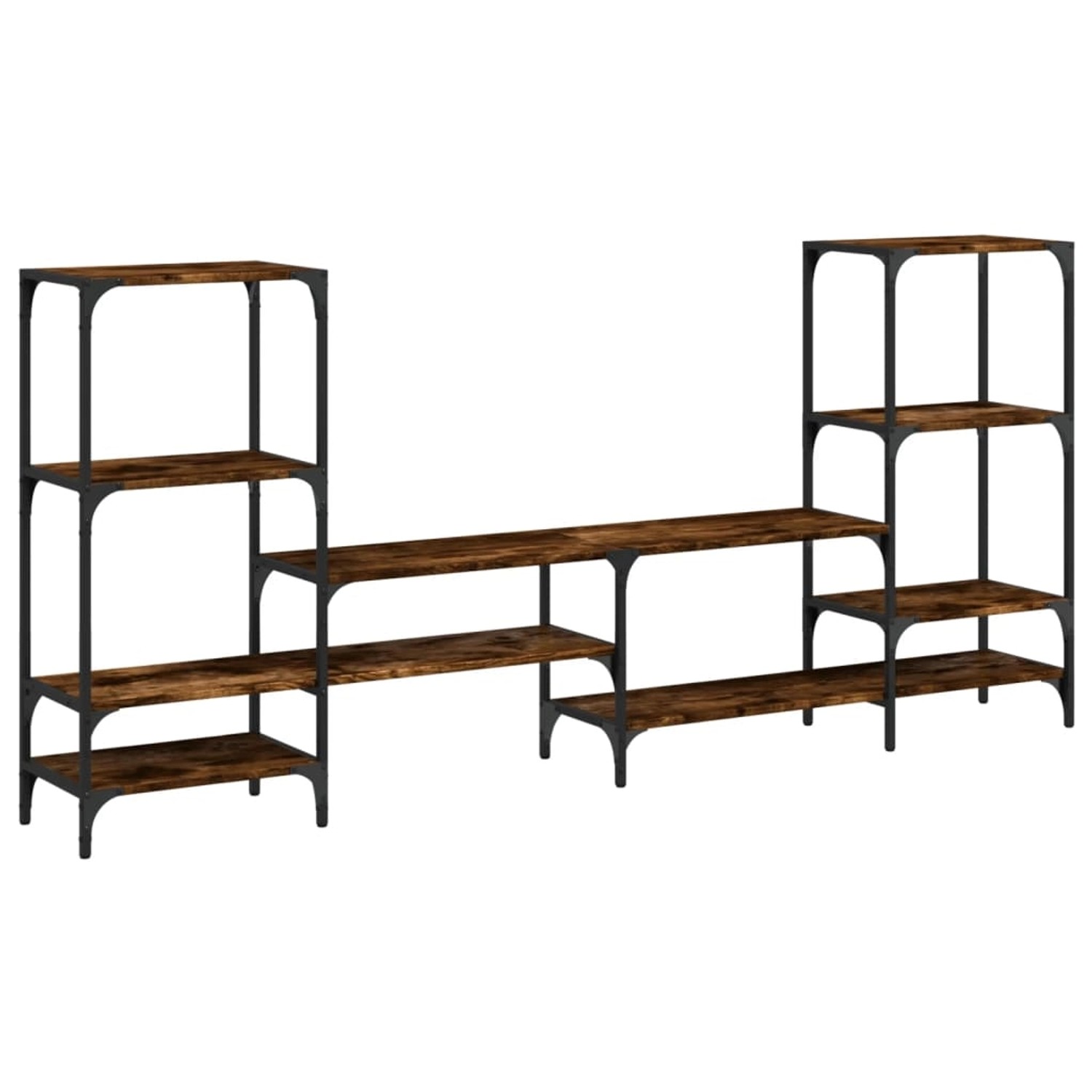 vidaXL TV-Schrank Räuchereiche 206,5x28,5x95 cm Holzwerkstoff 842483