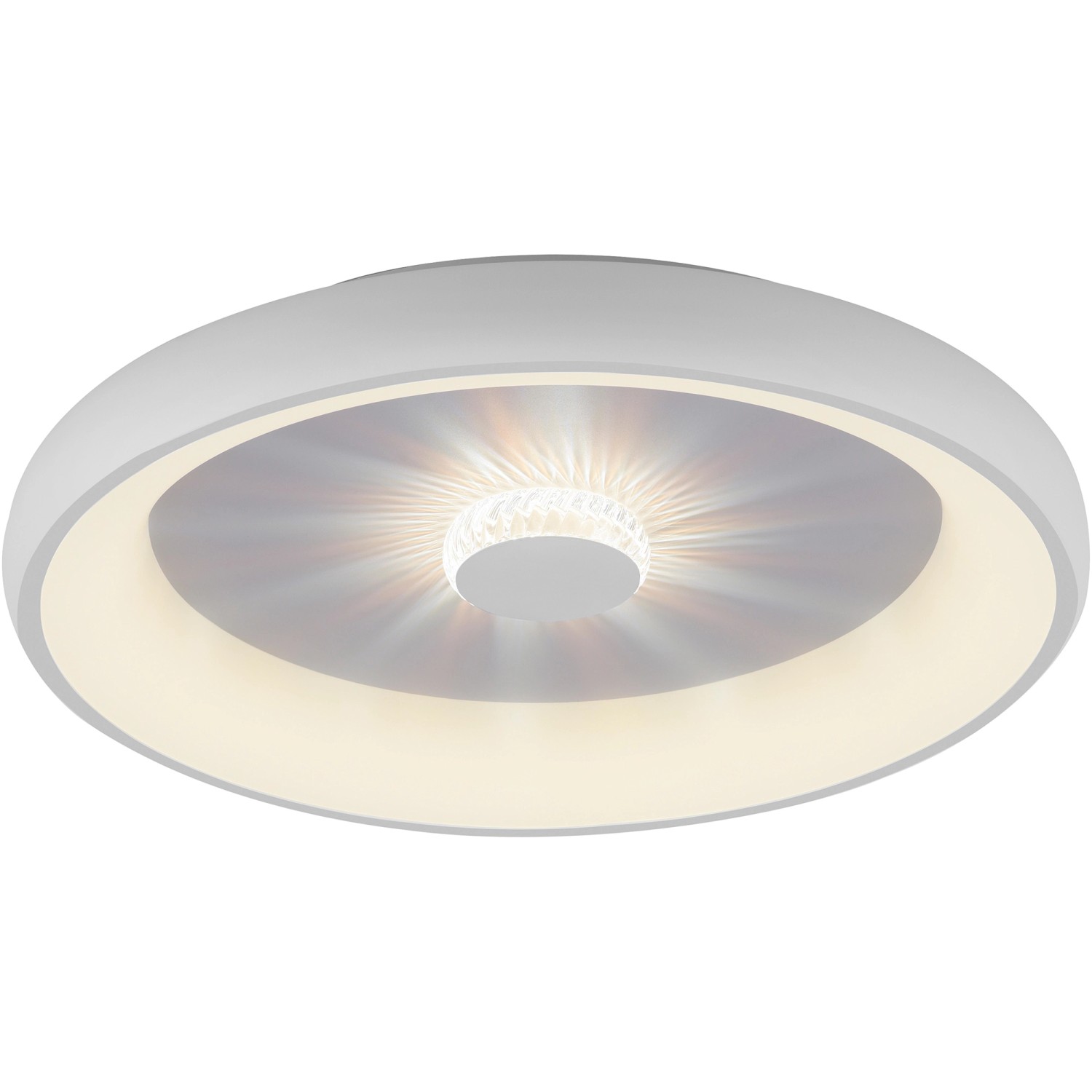 JUST LIGHT. LED-Deckenleuchte Vertigo Weiß Ø 61,5 cm