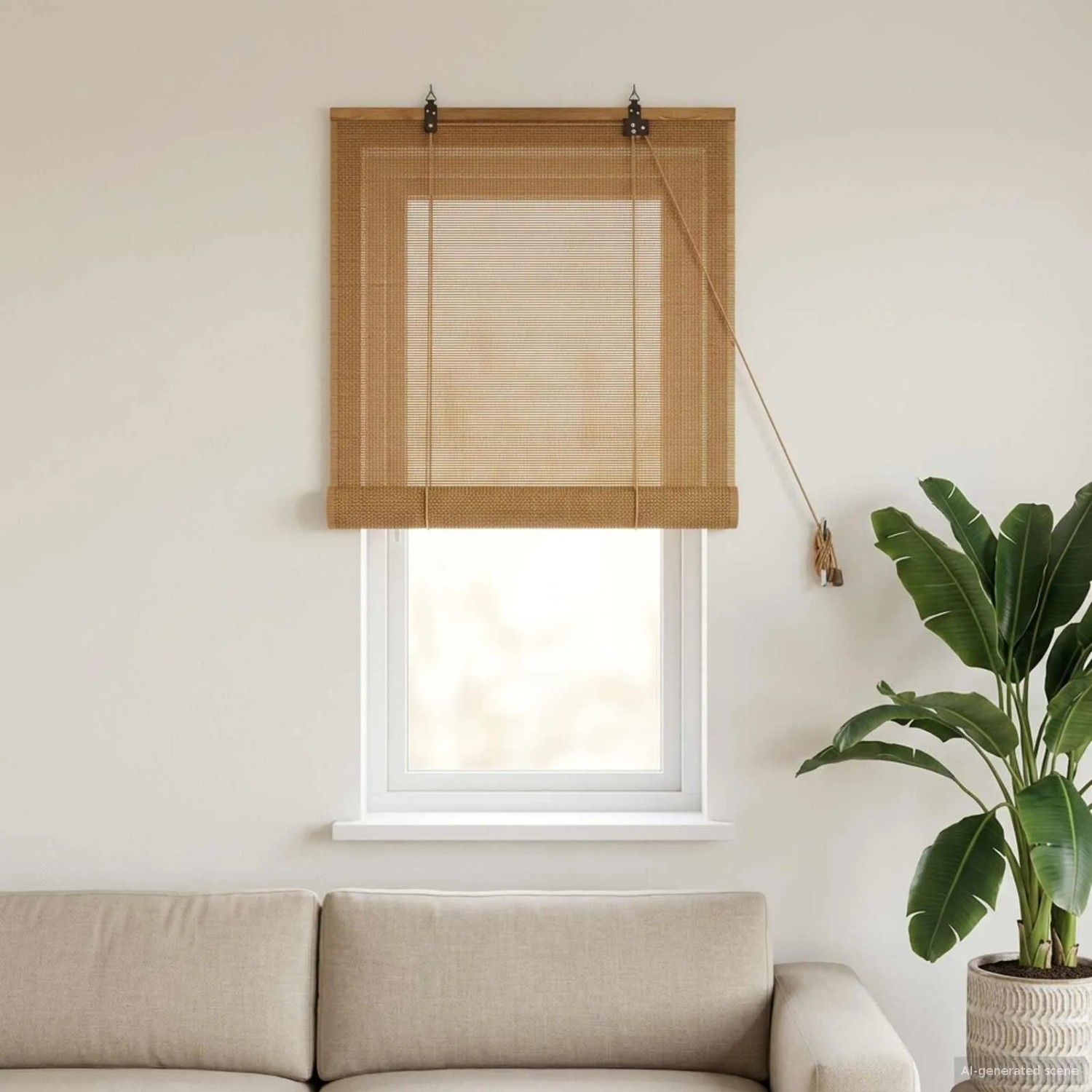 vidaXL Rollo Braun 40 x 160 cm Bambus 42039778