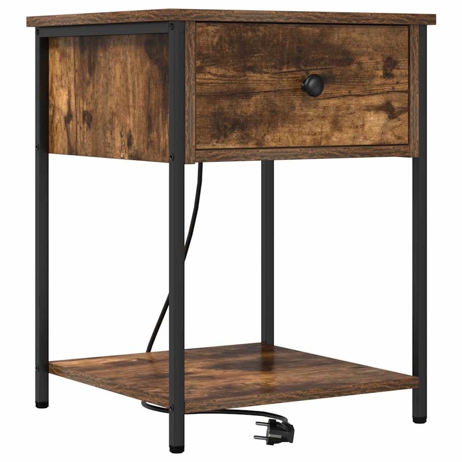 vidaXL Nachttisch Räuchereiche 42 x 41 x 56 cm Holzwerkstoff 859424 günstig online kaufen