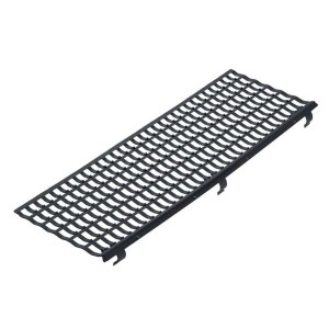 Schwarzer Inefa Laubfangstreifen 100cm für Dachrinnen, Laubschutz.