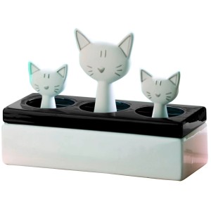 Wenko Luftbefeuchter Katzenfamilie aus Keramik für ein angenehmes Raumklima.
