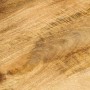 Detailansicht: Tischplatte aus Mangoholz für vidaXL Couchtisch. Holzmaserung sichtbar.