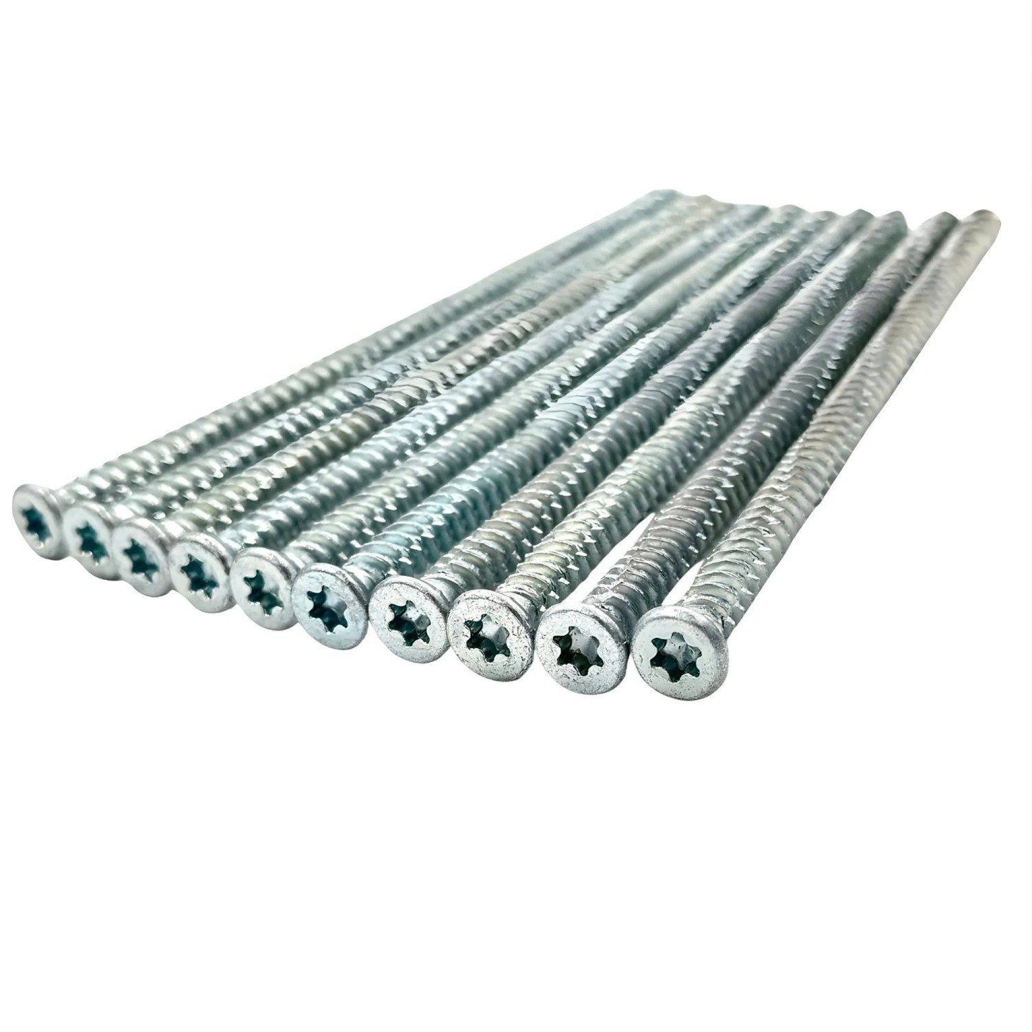 10er-Pack Panto Montageschrauben Smart Line, 7,5x150mm, verzinkt für Bauelemente.