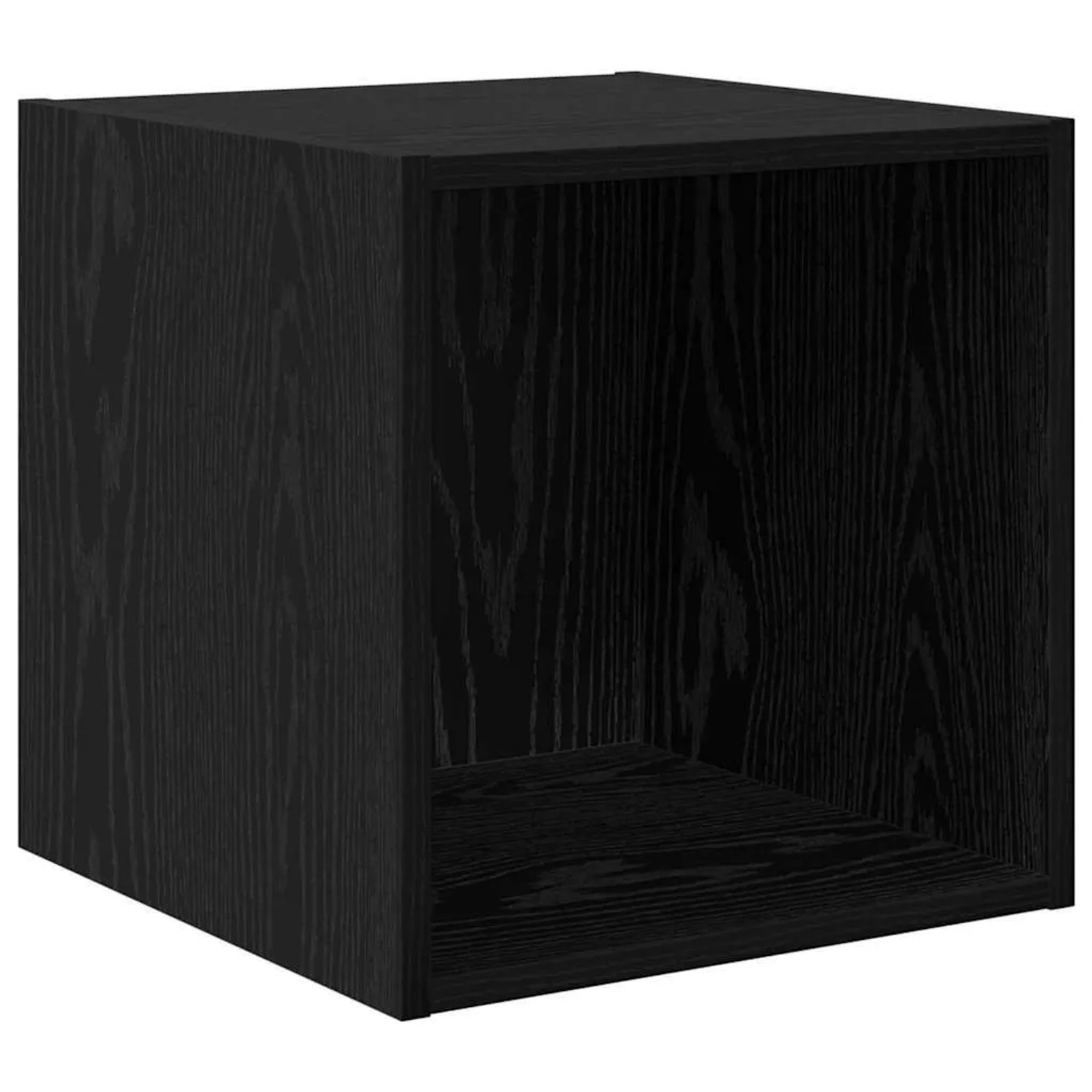 vidaXL Wandschrank Schwarz Eichen-Optik 37 x 37 x 37 cm Holzwerkstoff 875076