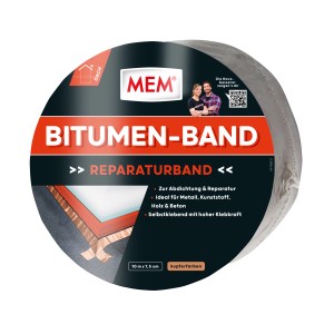 MEM Bitumen-Band Kupfer, 7,5cm x 10m, zur Bauabdichtung und Reparatur.