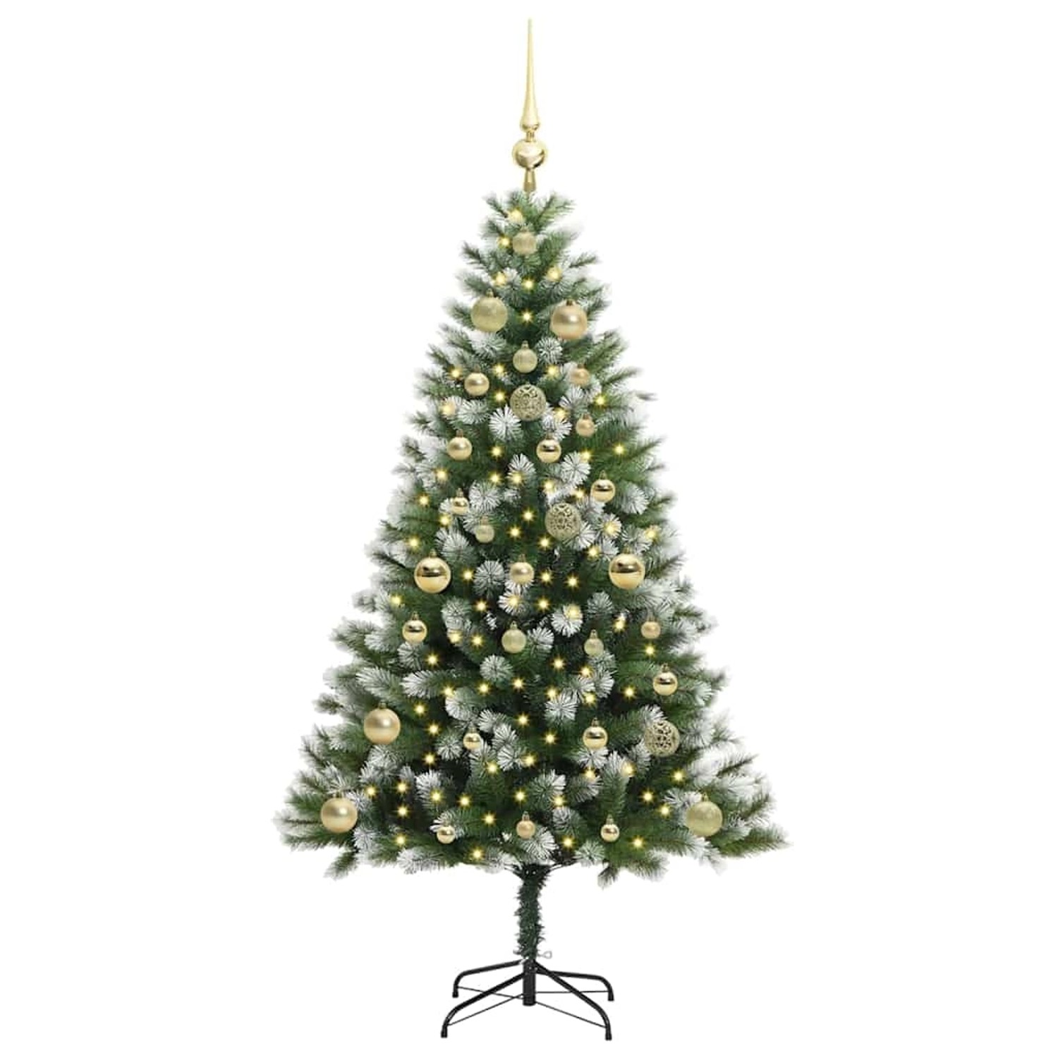 vidaXL Künstlicher Klapp Weihnachtsbaum mit Schneeüberzug 150 cm 3395437