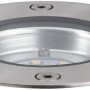 Runder Paulmann LED-Bodeneinbaustrahler Plug & Shine, warmweiß, IP65 für Außenbeleuchtung.