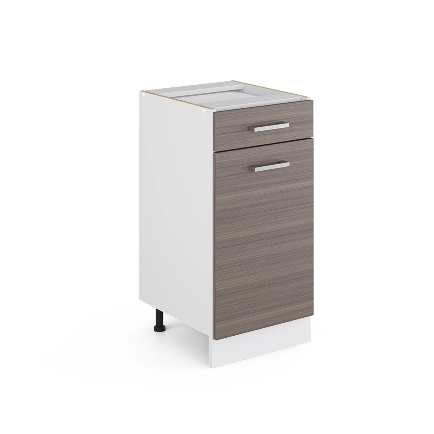 Vicco Küchenunterschrank R-Line Schubladenschrank für die Küche Grau/Weiß 40 cm ohne Arbeitsplatte