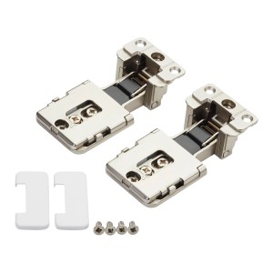 SALICE 1 Paar Conecta Scharnierset 134933 für Alurahmen Nickel Matt Seitenaufschlag 14 Oder 16,5 mm