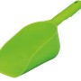 Grüne Jollypaw Streuschaufel S aus Kunststoff, auch als Futterschaufel nutzbar.