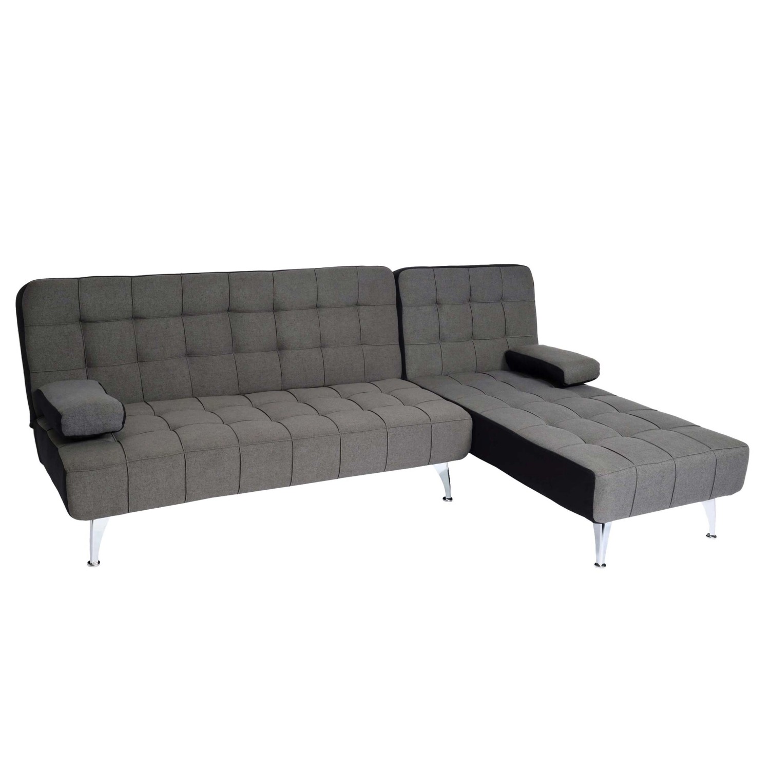 MCW Schlafsofa K22 Stoff/Textil Dunkelgrau Schwarz günstig online kaufen