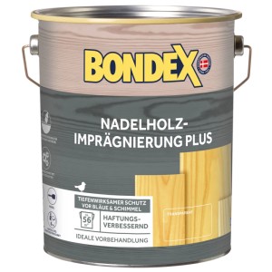 Dose Bondex Nadelholz-Imprägnierung Plus, farblos, 4 l. Holzgrundierung für den Außenbereich.