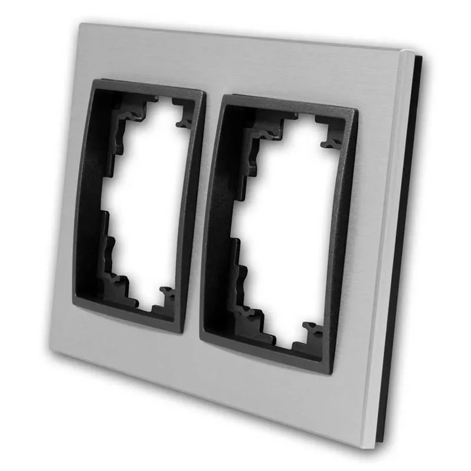McPower FLAIR Rahmen aus Aluminium 2-Fach Silber