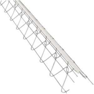 Drahtrichtwinkel APK 2,95 m, verzinkt mit PVC-Kante, für Putzarbeiten.