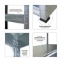 PROREGAL Schwerlastregal Steel Eagle HxBxT 180x120x60cm Fachlast 130kg Verzinkt_4