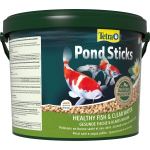 Tetra Pond Fischfutter Sticks 10L: Hauptfutter für gesunde Teichfische und klares Wasser.