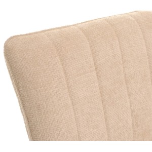 BERLINLODGE Sitzbank 90x160x60cm Sitzhöhe 48cm Rückenlehne Stoff/Textil Chenille Metall 160cm Creme-Beige