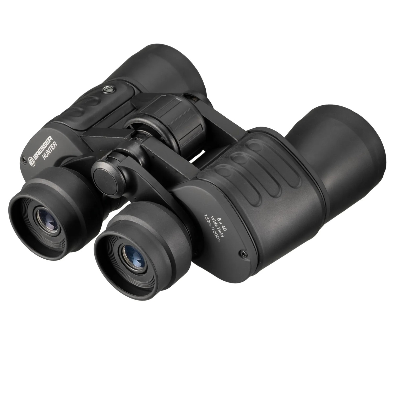 Schwarzes Bresser Fernglas Hunter 8x40 für Beobachtungen in Natur und Sport.