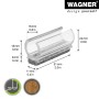 Wagner Klemmschalengleiter EH 0691, transparent, für Rohre Ø 1,6cm, 4er Set, Möbelgleiter mit Filz.