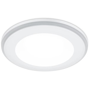 Weißer, runder Trio LED Einbauspot Aura, 5W, 450lm. Deckenleuchte für Innenräume.