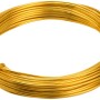 Conacord Aludraht, Ø 1,6 mm, 12 m, goldfarben, für Bastelarbeiten und Dekoration.