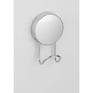 Wenko Doppel-Wandhaken aus Stahl, chromfarben, zur Handtuchaufbewahrung im Bad.