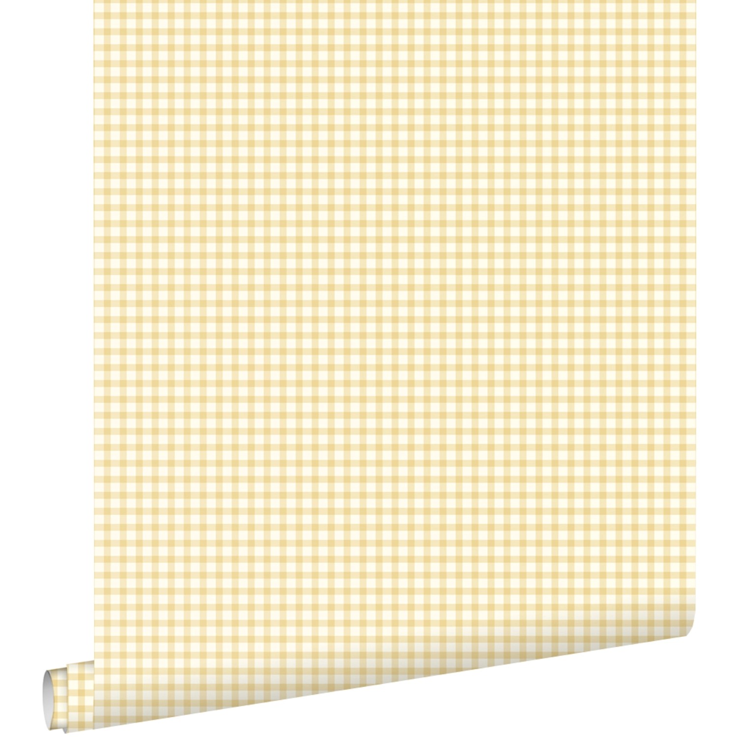 ESTAhome Tapete Karomuster Pastellgelb 50 x 900 cm günstig online kaufen